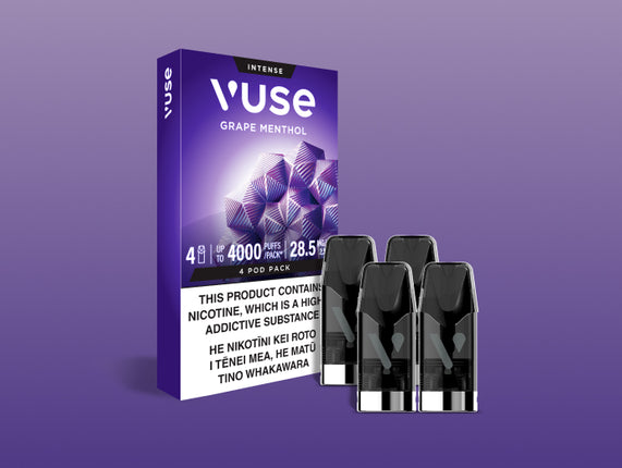 Intense Grape Menthol e Liquid 4 POD PACK