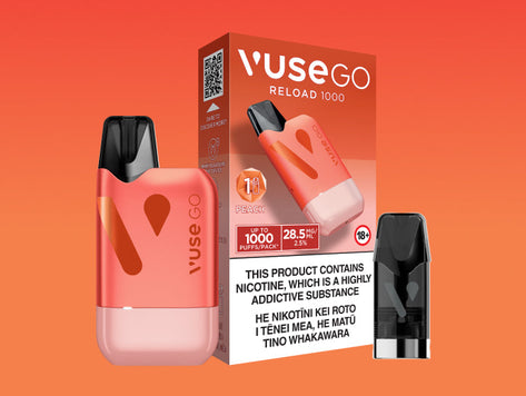 Vuse Go Reload - Ready-To-Vape Kit Peach (1 pod)