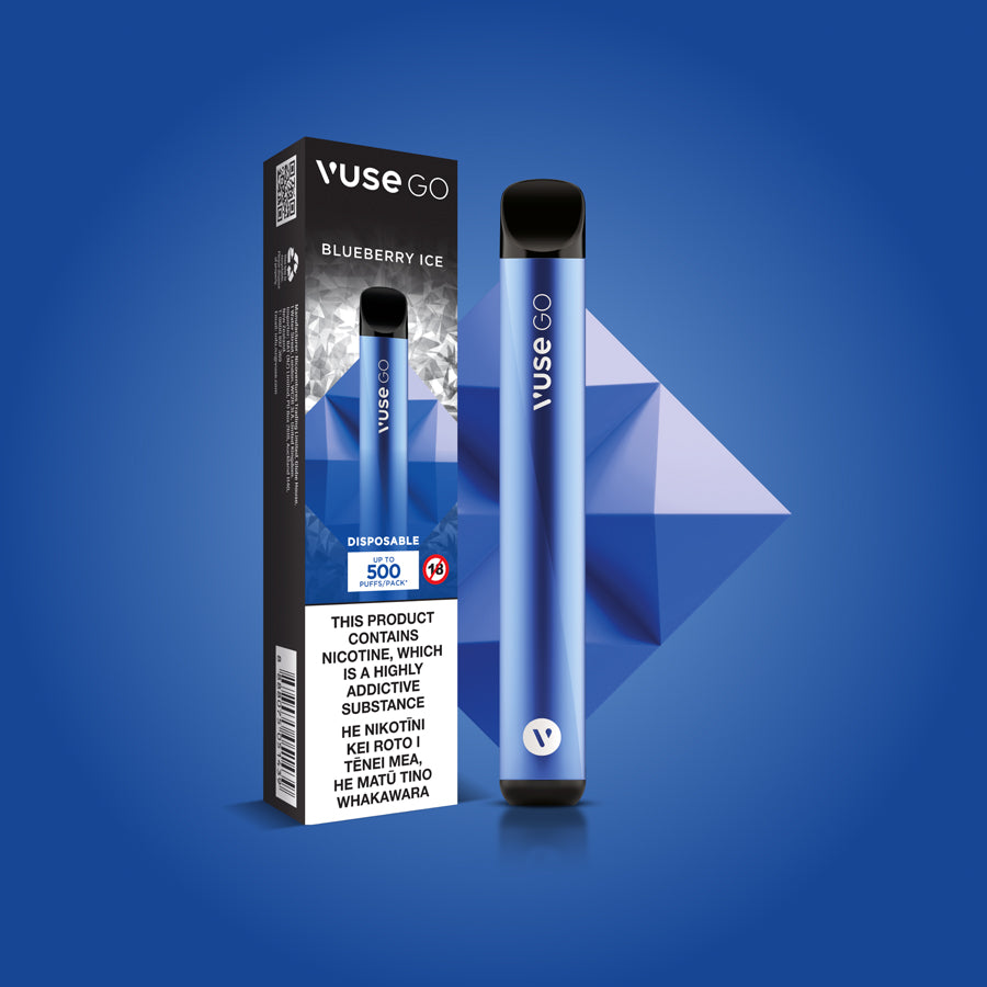 Blueberry Ice disposable vape pen and packaging